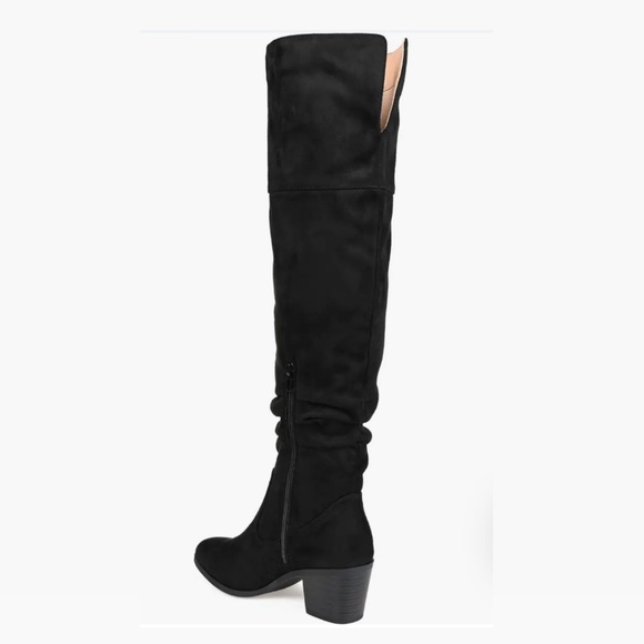 NWT Zivia Faux Suede Boot Black Journee - Picture 2 of 3